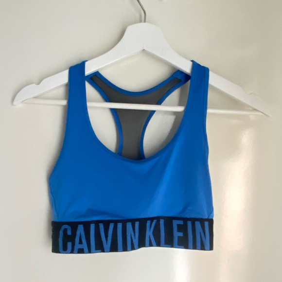 Calvin Klein Other - Calvin Klein ➰ ladies blue cropped sports bra XS-S